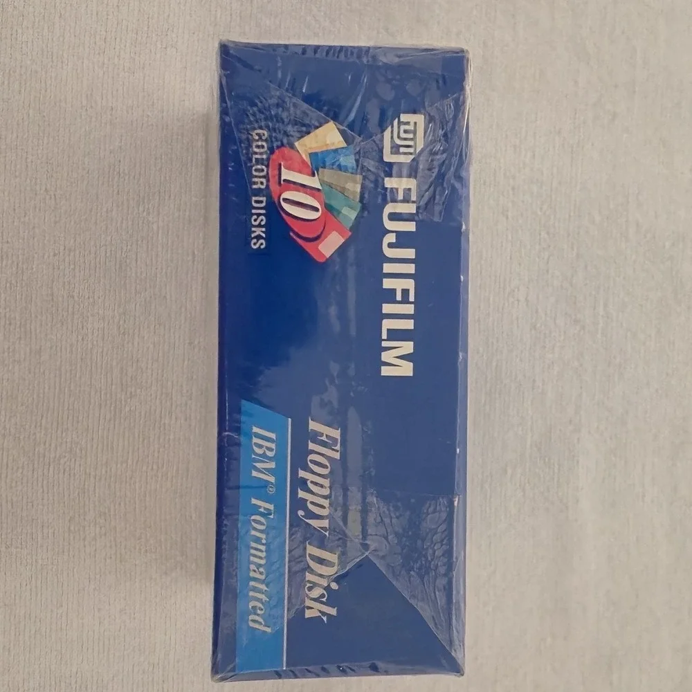 Fujifilm 10 Pack Color Floppy Disc Disks 1.44MB 3.5